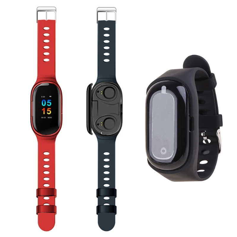 

M2EC 1Set for Smart Watch Bluetooth-compatible 5.0 Wireless Earphone Heart Rate