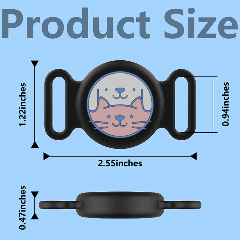 Pets Anti-lost Smart Tag Set With Protective Waterproof Cover Cute Global Real Time Positioning Tracker For IOS Device Locator