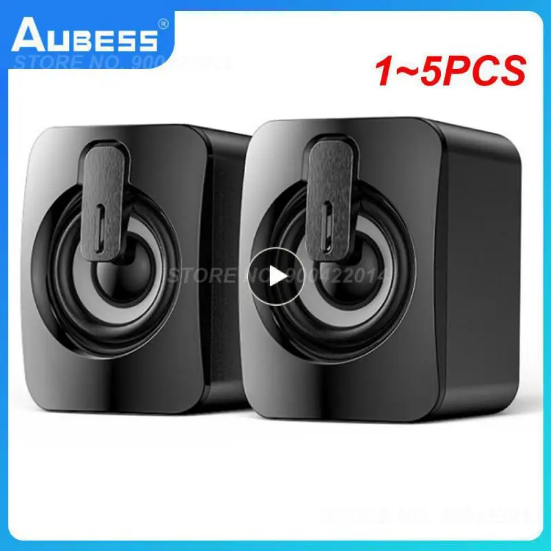 데스크탑 컴퓨터용 컴퓨터 스피커 사운드 박스, PC HIFI 스테레오 마이크, USB 유선 LED 조명, 1  5 개
