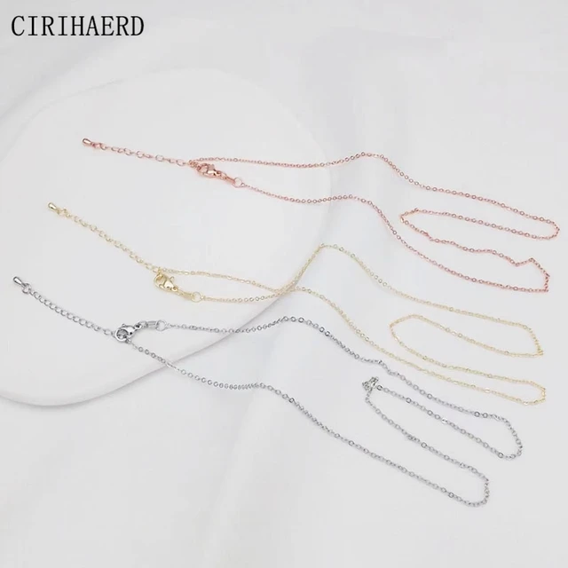 Catena Per Gioielli ALEXCRAFT - 10 Metri Oro, Con Anelli E Moschettoni, Per DIY - Foto 6