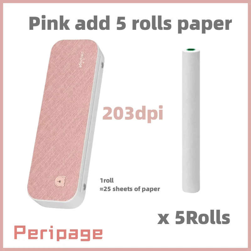 203dpi pink 5rolls