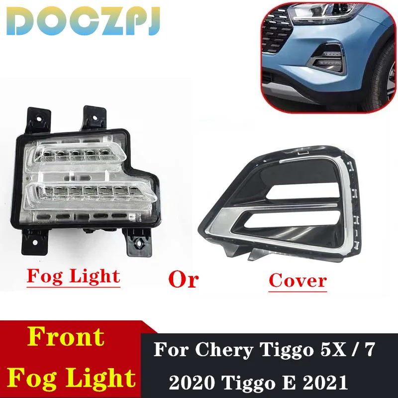 

Передний бампер для автомобиля, дневная подсветка, противотуманная фара, капот для Chery Tiggo 5X Tiggo7 2020