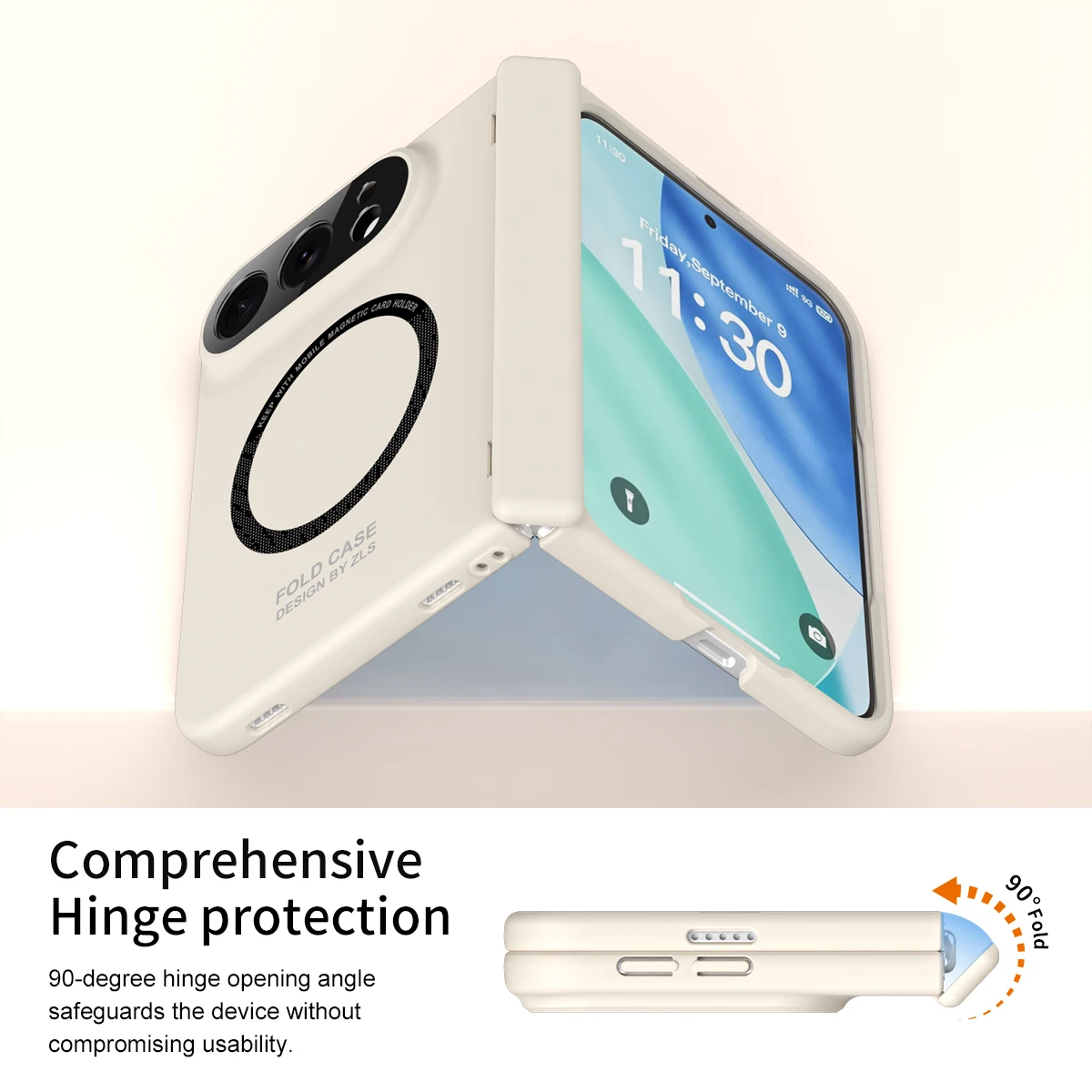 Premium Magnetic Phone Case with Built‑in Stylus Slot and Front Tempered Film