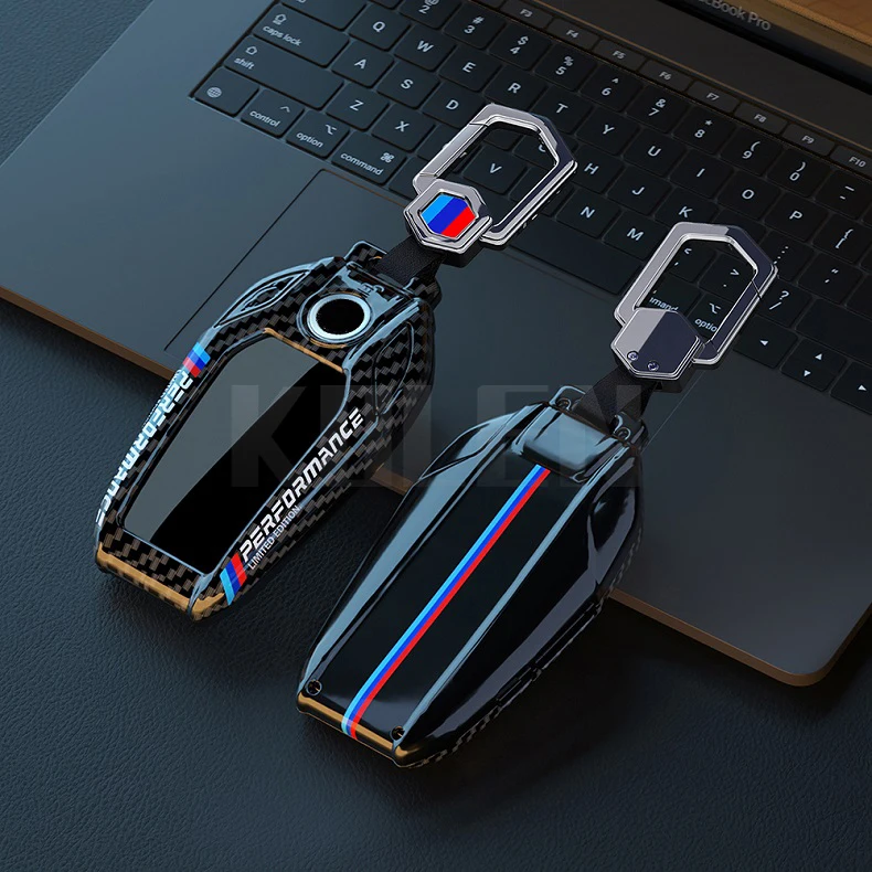 ABS di Stile Fibra di Carbonio Auto Display A LED Della Copertura Della Cassa Chiave Borsette Per BMW 3 5 7 Serie G11 G12 G30 G31 G32 G05 G07 X3 X4 X5 X6 X7 i8 - Sfb98c77022da4d5bb11bfdaef33efcfeW