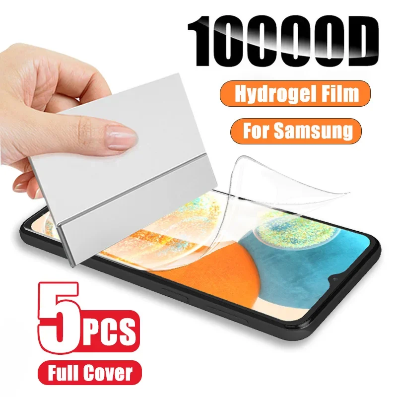 

5PCS Hydrogel Film For Samsung Galaxy S23 S22 S21 S20 Note 20 Ultra Note 10 S10 Plus Screen Protector for Samsung S21 FE 5G Film