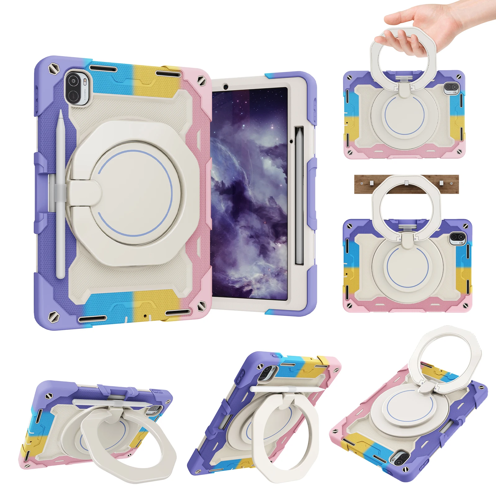 Capa Protetora para Tablet de Mão para Xiaomi mi Pad Pro 11 Polegada 2023 Capa à Prova de Choque pc para Redmi Pad 10.61 10.6 Polegada