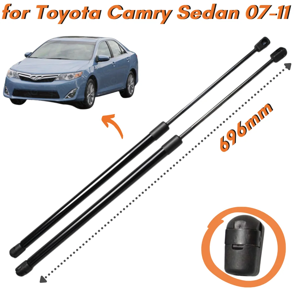 

Qty(2) Hood Struts for Toyota Camry Sedan 2007-2011 Front Bonnet Gas Springs Dampers Shock Absorbers Lift Supports Arm Bars