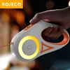 ROJECO 3M Automatic Dog Leash Retractable LED Luminous Leading Fashion Light Straps For Dog Puppy Pet Flexi Walking Running Lead 1