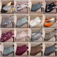 Floral Printed Sofa Seat Cushion Cover Stretch Furniture Protector for Pets Kids Sectional L Shape Corner Protector Cover 1pc 1