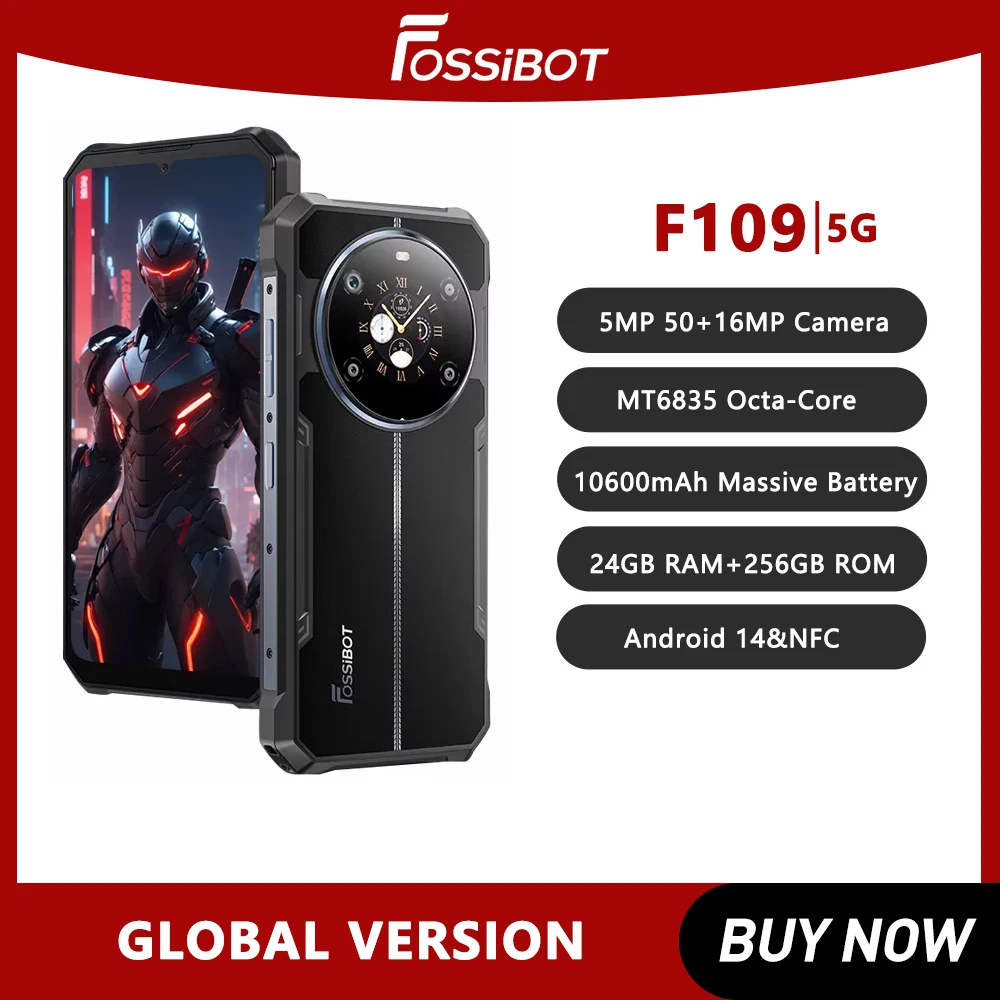 FOSSIBOT F109タフネススマホ 6.745インチHD+スマートフォン Android