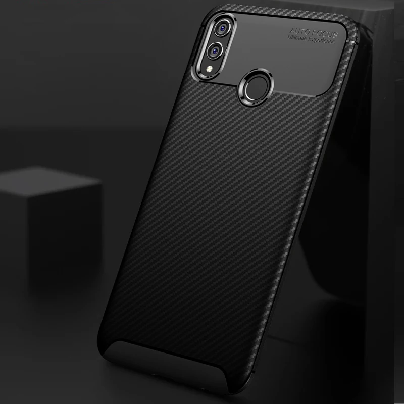 

Ultra Thin Carbon Fiber Flexible Case For Honor 8X 8S 8A Pro 8A Prime 9X Pro 9X Lite 9A 9C 9S Protective Back Cover