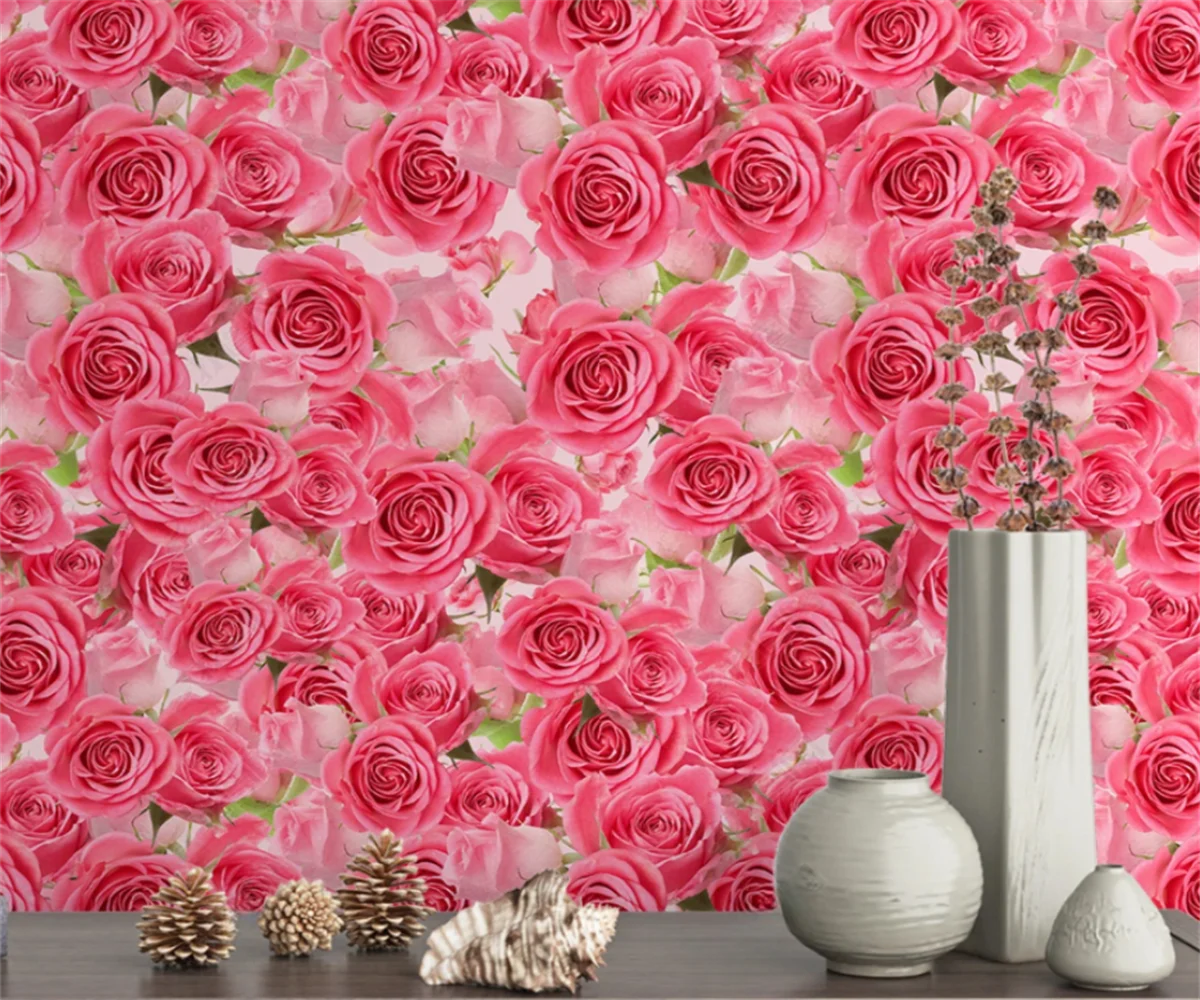 Carta da parati personalizzata foto fiore giardino marino fiori rose TV  sfondo murales soggiorno camera da letto decorazione della casa carta da  parati 3d - AliExpress, image size:1200x1000