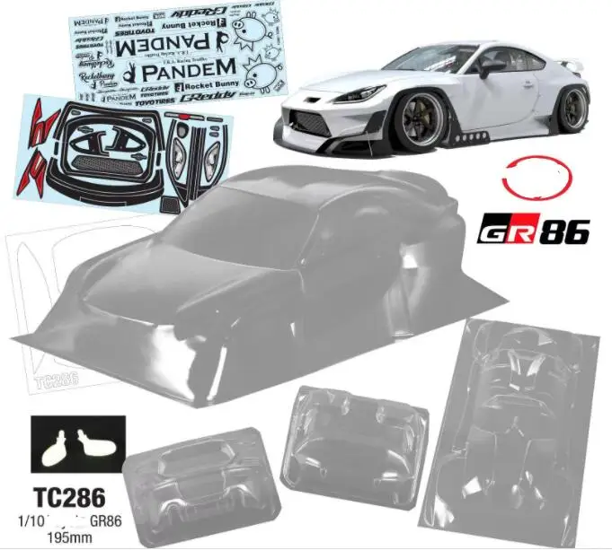 GR86 ラジコンカー HKSデカール付き 1/10 GR86 ラジコンカー HKSデカール付き 1/10