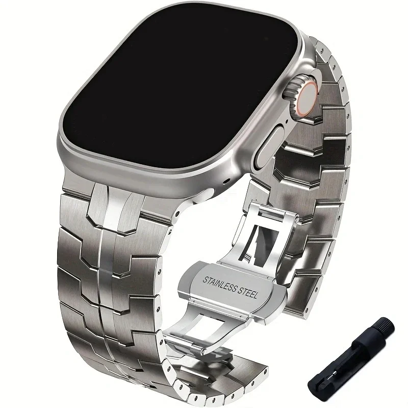 حزام معدني لساعة أبل 49 مللي متر 45 مللي متر 41 مل...