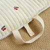 Newborn baby embroidered cotton breathable napping pad folding portable mattress 6