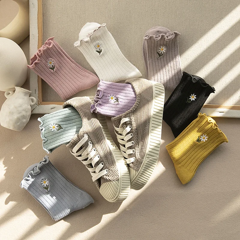 Рисунок 3 - 1 пара, женские носки с цветочной