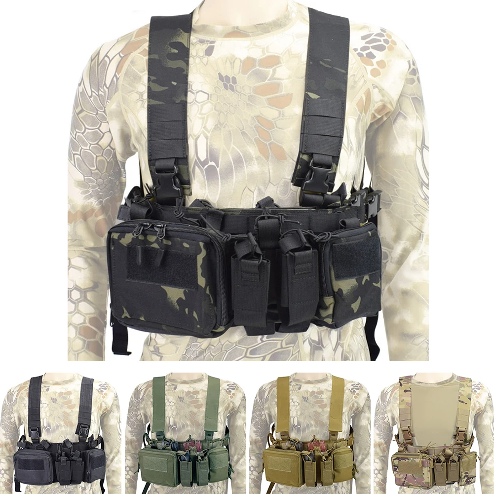 Cs Match Wargame Tcm Chest Rig Airsoft Tactical Vest Military Gear Pack