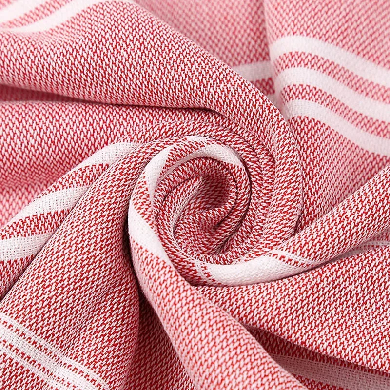 Turkish Beach Towel Oversized 100% Cotton Sand Free Lightweight Towel Absorbent Quick-Dry Beach Blanket Large Pool Bath Towels 6