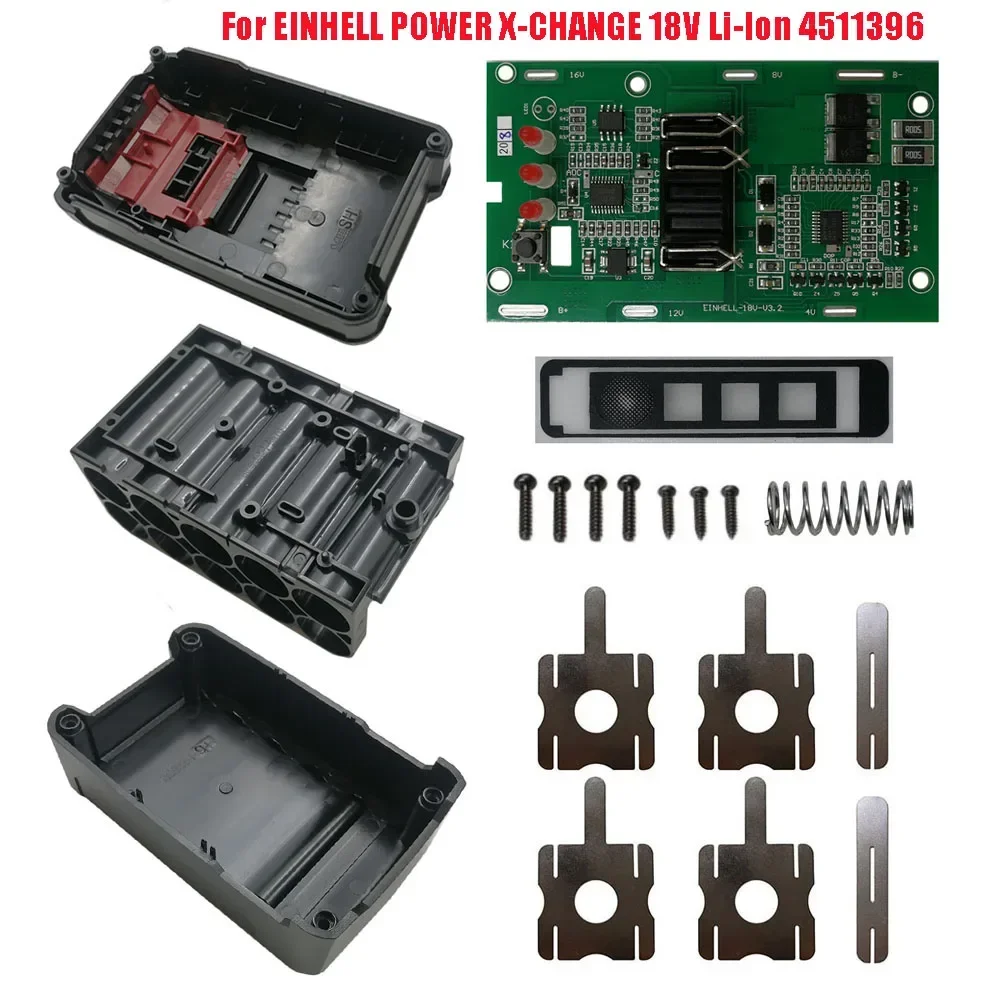 

Li-ion Battery Plastic Case Charging Protection Circuit Board PCB Box Shell For EINHELL POWER X-CHANGE 18V 20V Lithium 4511396