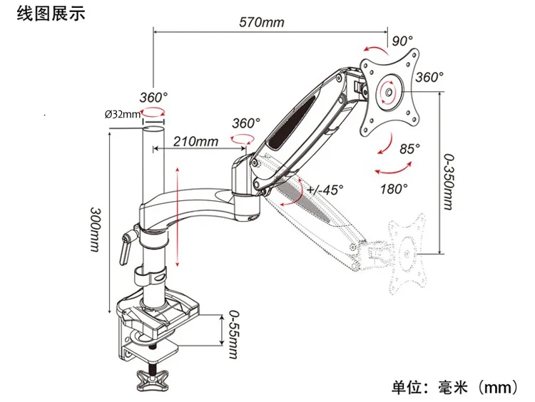 DL-GM112 ˷̴ 360 ȸ Ŭ    Ʈ   ũ, CD TV ̺ Ʈ  ũž Ȧ, 27 ġ, 0-8kg