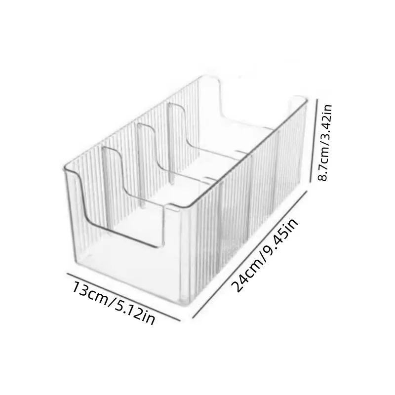 1pc/투명 다중 구획 보관 상자 데스크탑 정리함 대용량 레이어드 보관 상자 벨트 보관함