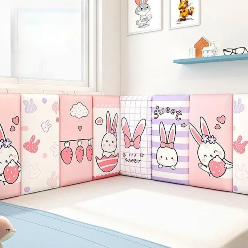 Customizable Kids Bed Headboard Stickers Bedroom Head Board Childern Room Nursery Anti-collision Wall Panels Cabecero Cama