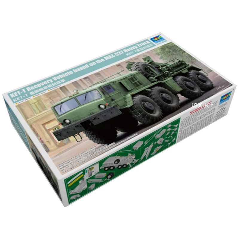 

Trumpeter 01079 1/35 KET-T Recovery Vehicle Based On MAZ-537 Heavy Truck Military Gift Toy Plastic Assembly Building Model Kit