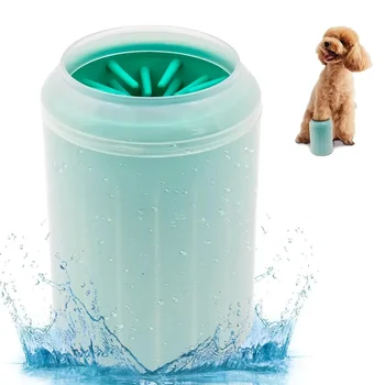 Soft Silicone Material Pet Foot Wash Cup, Cat and Dog Foot Cleaner, Portable Massage, Bath Cleaning Supplies Dog shampoo brush 1