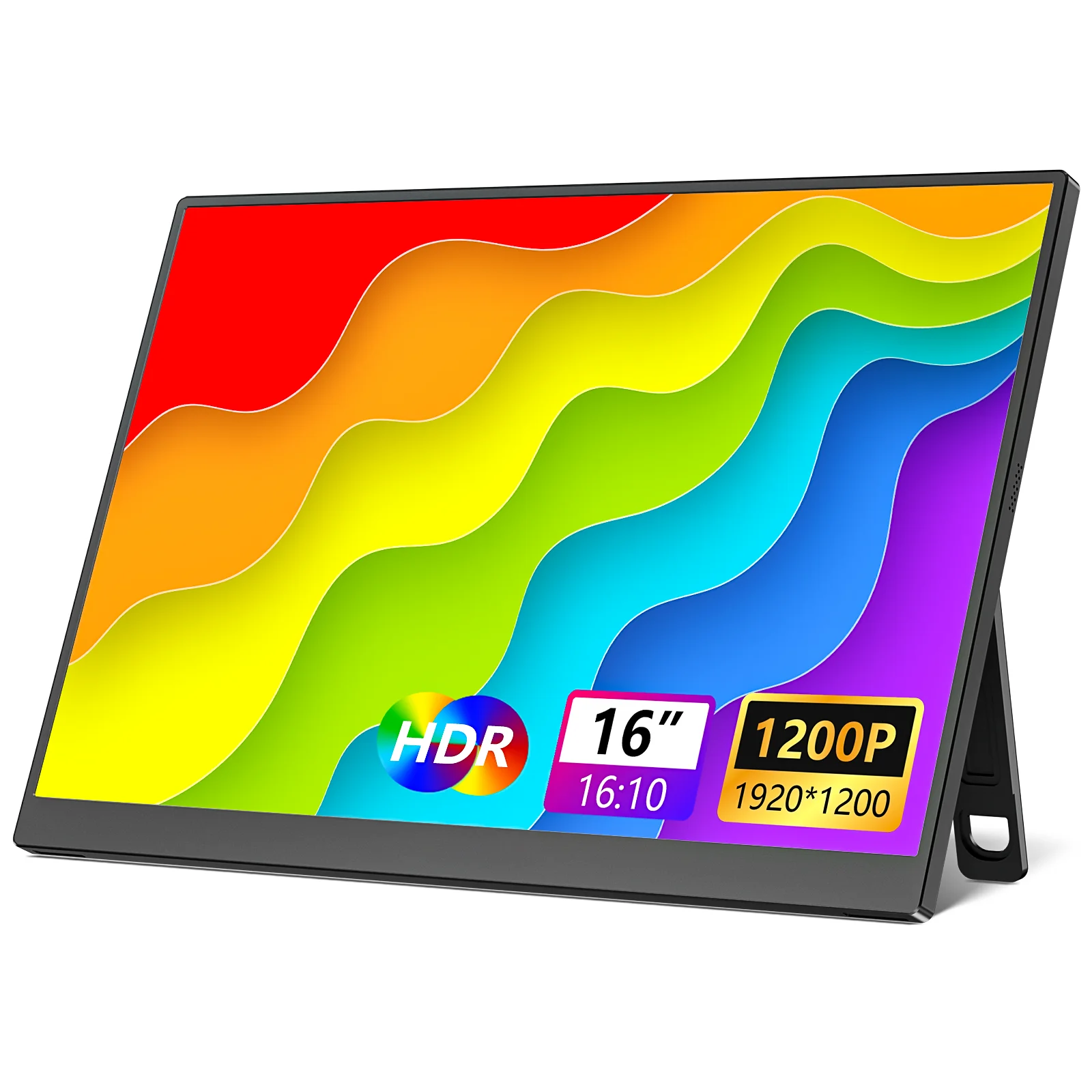 MNN Portable Monitor 15.6inch FHD 1080P Laptop Monitor USB C HDMI Gaming Ultra-Slim IPS Display W/Smart Cover & Speakers,HDR Plug&Play, External Monitor For Laptop PC Phone Mac Xbox PS5/PS4 Switch