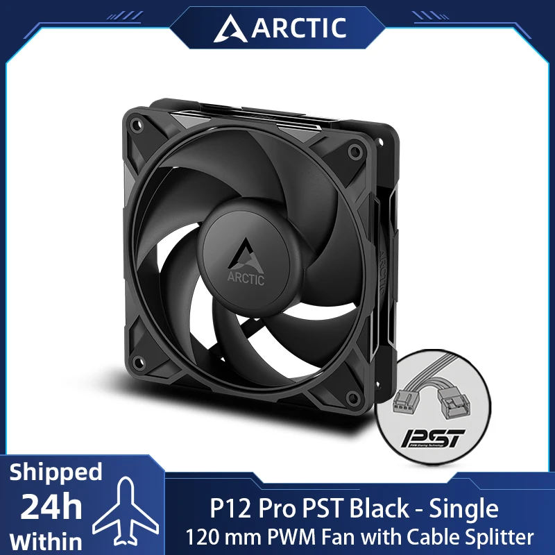 ARCTIC High-Performance 120mm Case Fan with PWM Sharing Technology and Fluid Dynamic Bearing, Speed: 400–3000 RPM