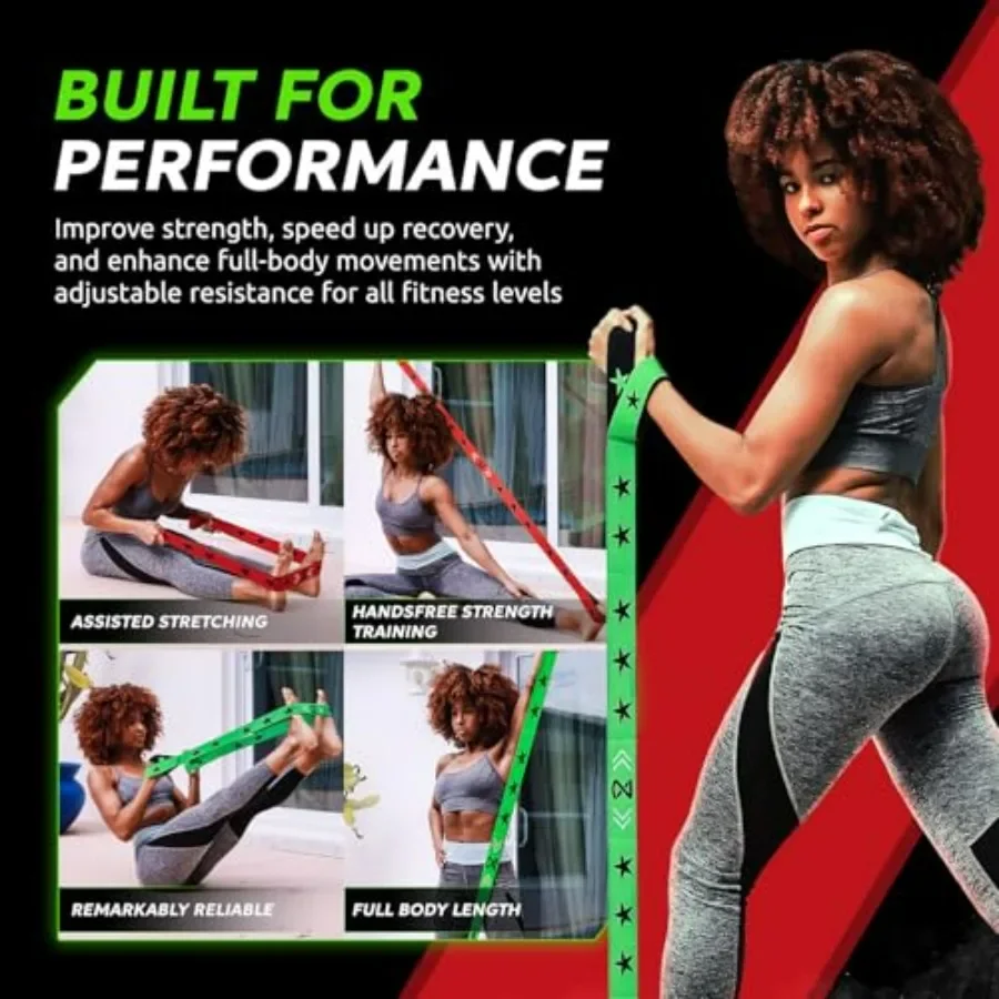 Bands Multi-Loop Fabric Resistance Bands for Sports Performance, Home Workouts, Speed, Strength & Conditioning | Ideal for Physi