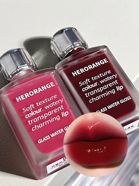 Moisturizing Plump Lips Mirror Effect Lip Color Non Greasy Texture Liquid Lip Pigment Not Easy To Stick Lightly Lip Glaze 1