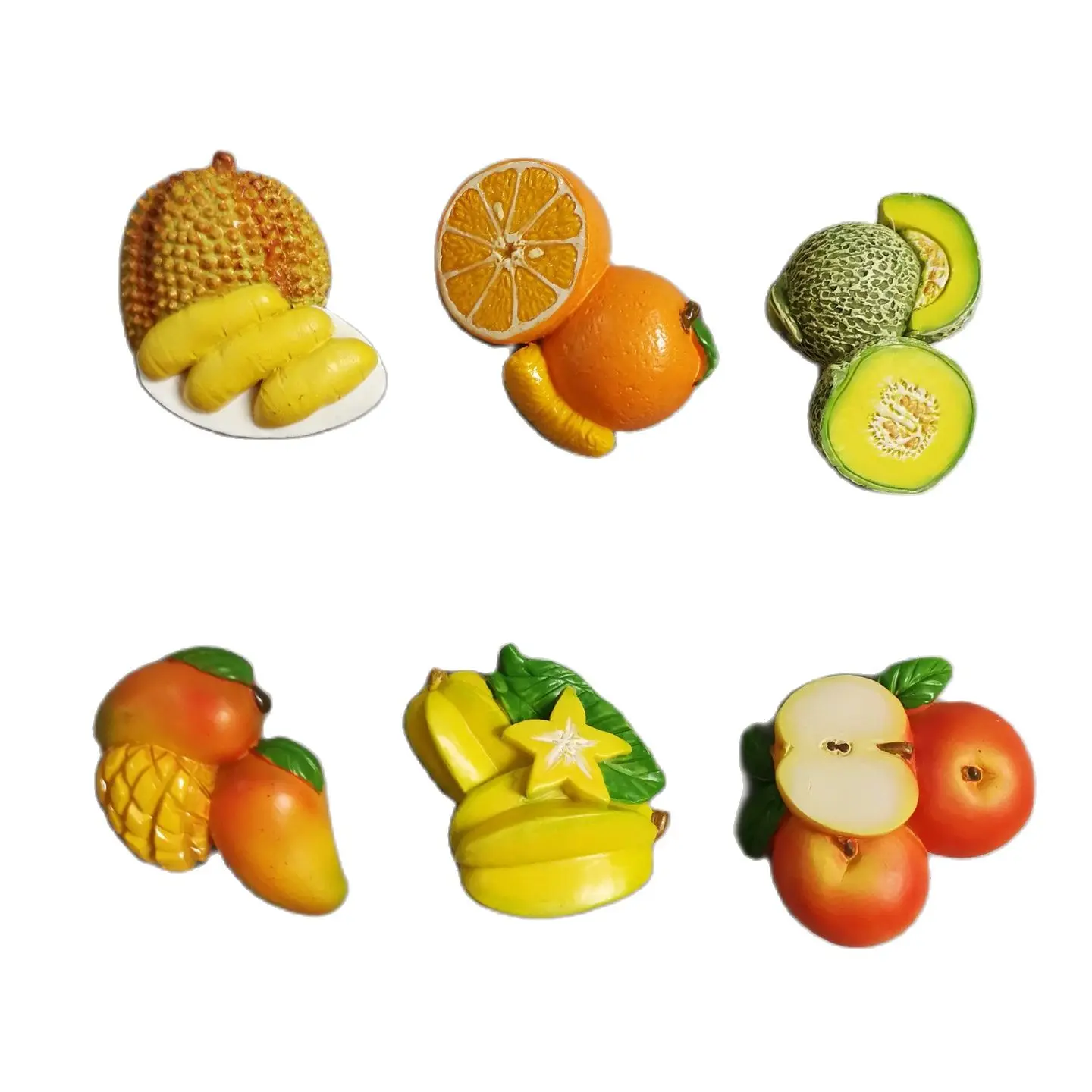 

30Pcs Mixed Pack 3D Artificial Fruits Fridge Magnet Kids Food Game Toys Creative Resin Crafts Magnetic Stickers Home Decoration