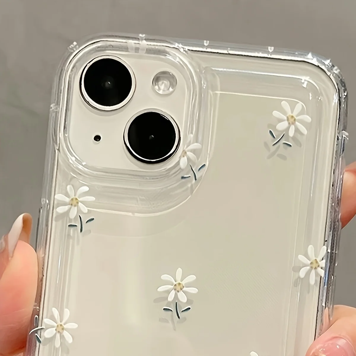 รูปสินค้า เคสใสลายดอกไม้สวยหรู ใส่ iPhone ได้ทุกรุ่น