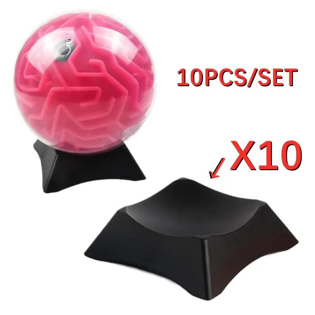 10PCS Ball Stand Display Holder Rack Support Base For Football Rugby Crystal Labyrinth Maze Ball Soccer Volleyball Basketball 1 piece abs ball toy stand display holder rack support base for soccer volleyball basketball football rugby ball black color