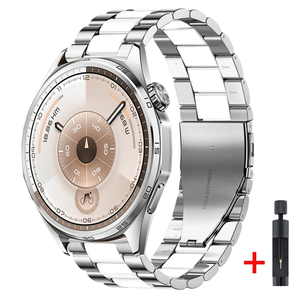 Elegant 22mm Metal Strap - Fashion Wristband