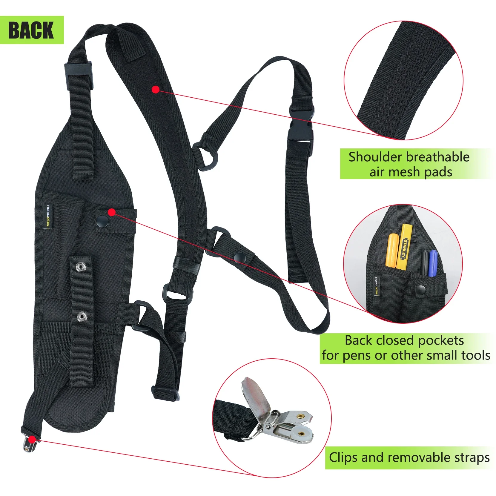KUNN Universal Single Side Radio Shoulder Harness Holster Two Way Walkie Talkie Holder for Motorola Baofeng radio shoulder holster