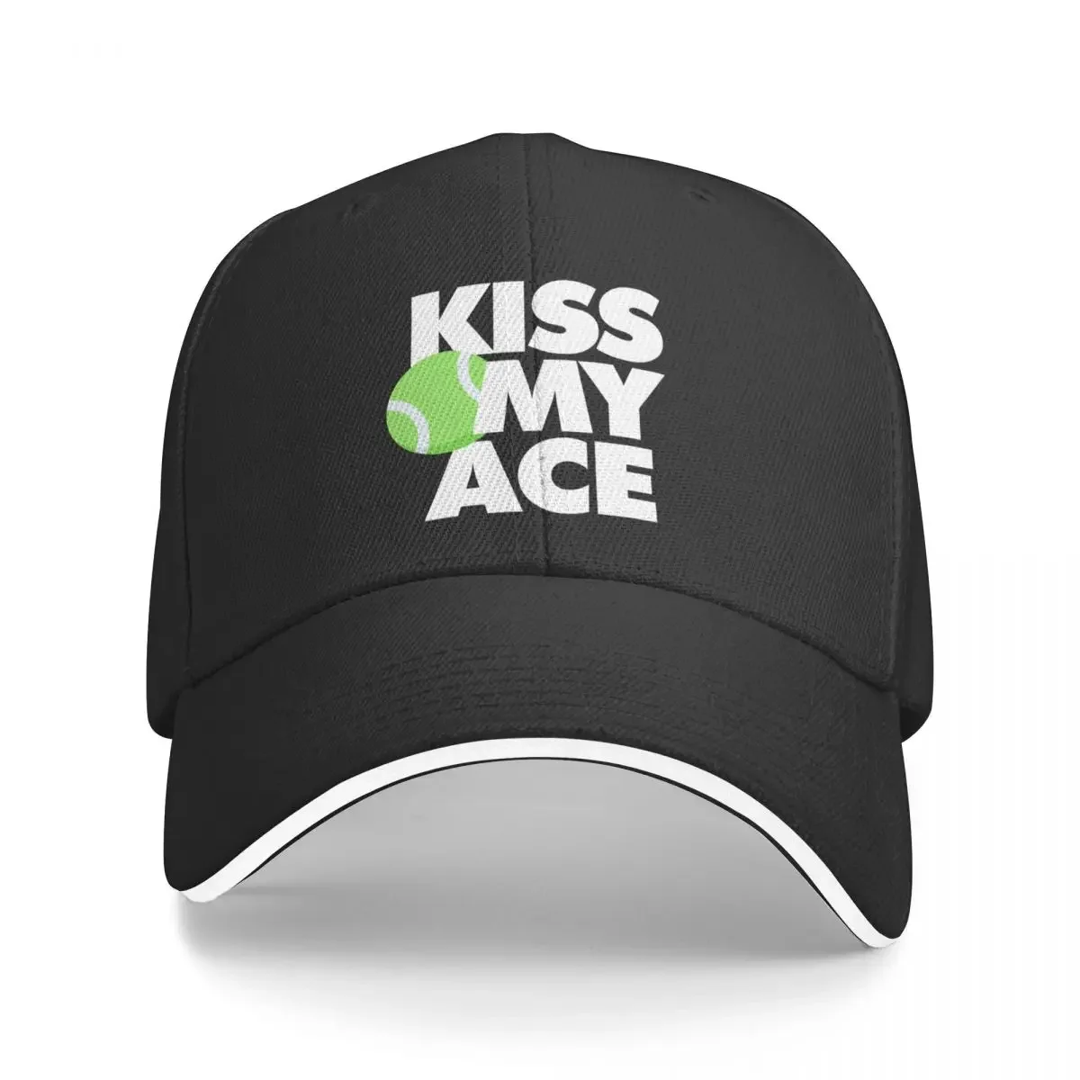 Kiss My Ace Funny Tennis Player Cap Baseball Cap hat man for the sun Sunscreen trucker hats Man hat Women's