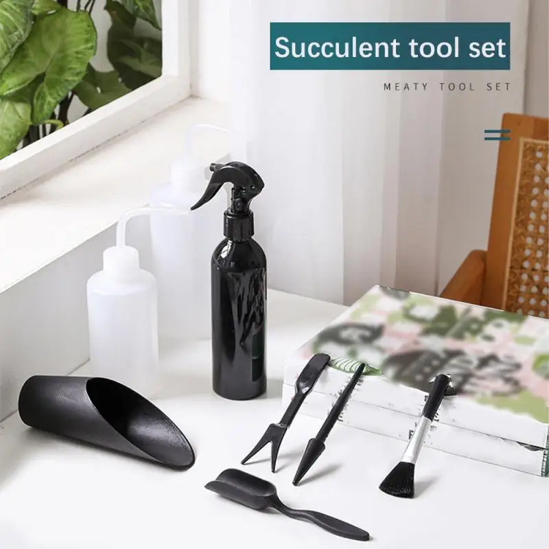 4pcs/set, Plastic Durable Bucket Shovel Potted Cultivation Cylinder MeatPlant Soil Shovel Garden Tools Mini Garden Planting Tool
