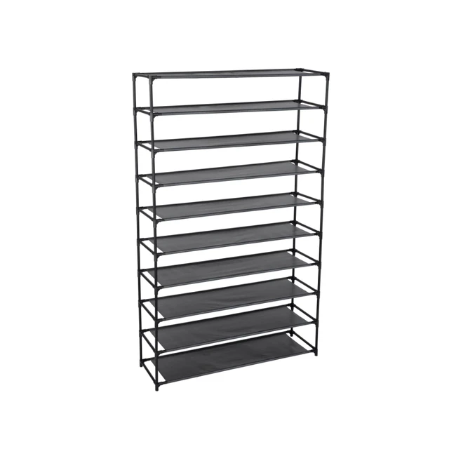 60 Pairs Shoe Rack Organizer 10-Tier Stackable Shoe Storage Cabinet Space  Saving