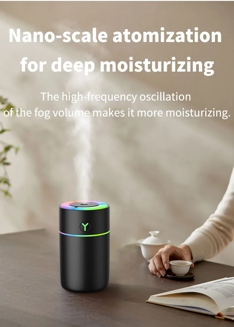 Description Picture 5 of itemPortable humidifier color USB humidifier suitable for indoor and car mini air atomizer aromatherapy and essential oil diffuser