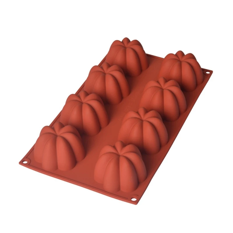 

17.5x30cm Safe Silicone Molds 8Holes Lotus Shaped Resin Mold for Baking Home Kitchen Cookware Dropship