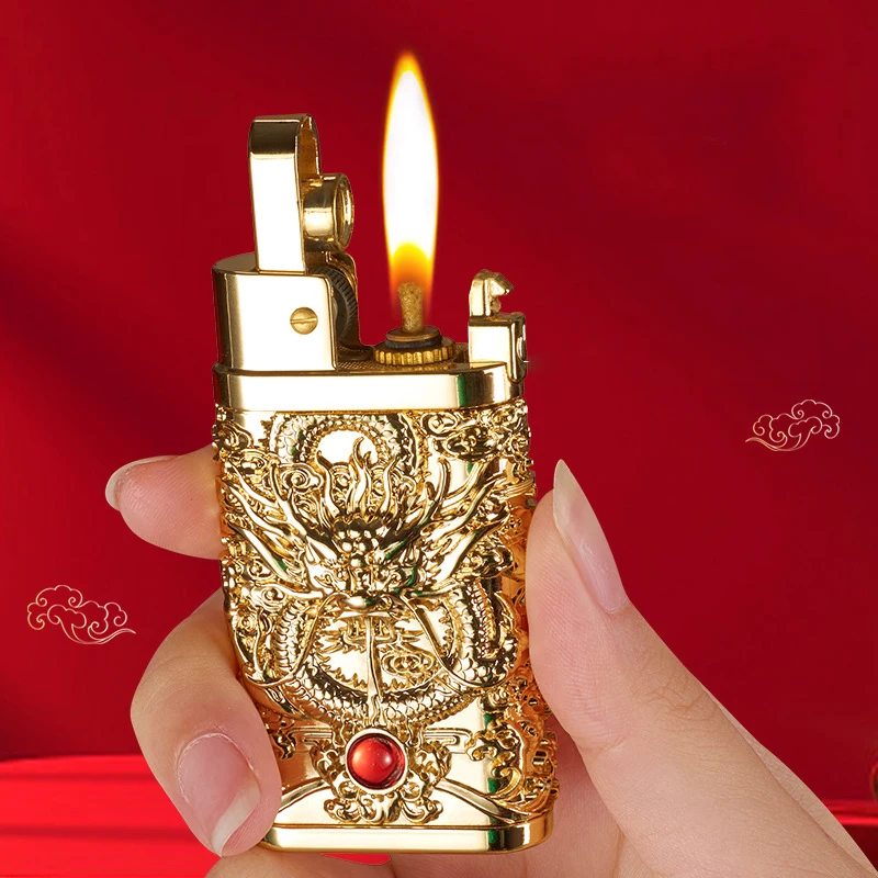 PressureShellIgnitionMetalLighterHeavyHandEmbossedLighter