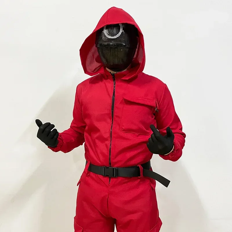 Squid Game Red Guard Uniform Cosplay Costume