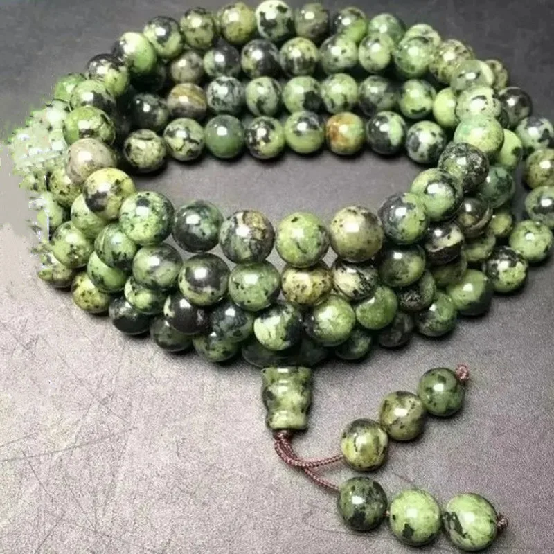 

Natural Tibet Linzhi Jade Medicine King Stone 108 Multi-circle Bracelet Men and Women's Treasure Strong Magnetic Health Bracelet