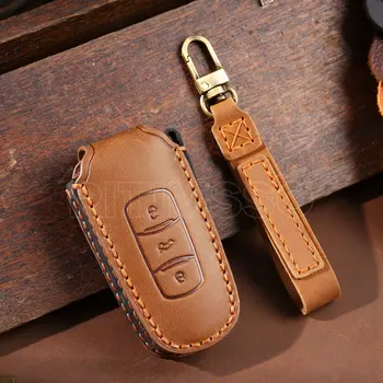 Custodia per chiave a distanza per auto in pelle Shell Fob per Geely Atlas Boyue NL3 EX7 Emgrand X7 EmgrandX7 SUV GT GC9 Borui Protector Holder - Custodia per chiave a distanza per auto in pelle Shell Fob per Geely Atlas Boyue