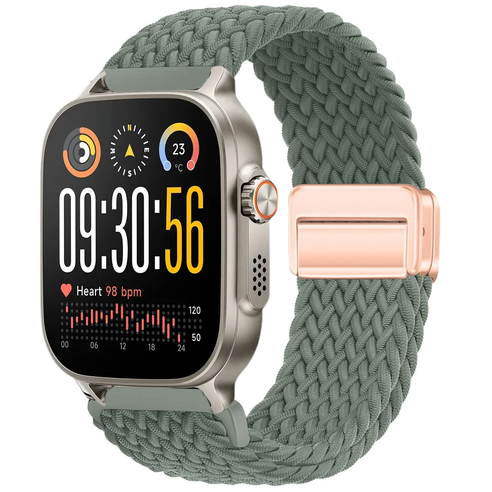Braided Magnetic Wristband Strap for Smartwatches - Universal 22mm Strap Accessory