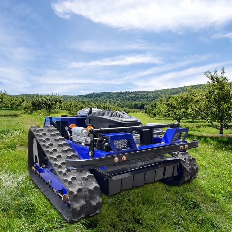 Remote Control Bush Cutter Electric Brush Cutter Automatic Remote Control Slop Lawn Mower Robot ...