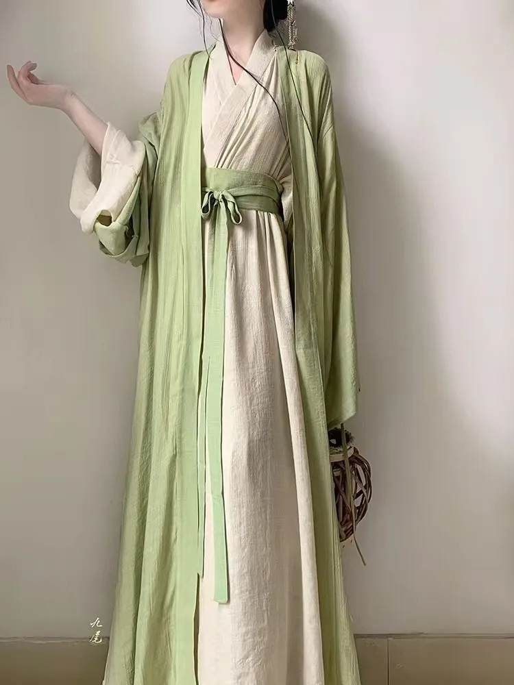 New Chinese Style Plaid Vintage Jacket with Dress - Honey Four Leaf Clover 蜂蜜四叶草