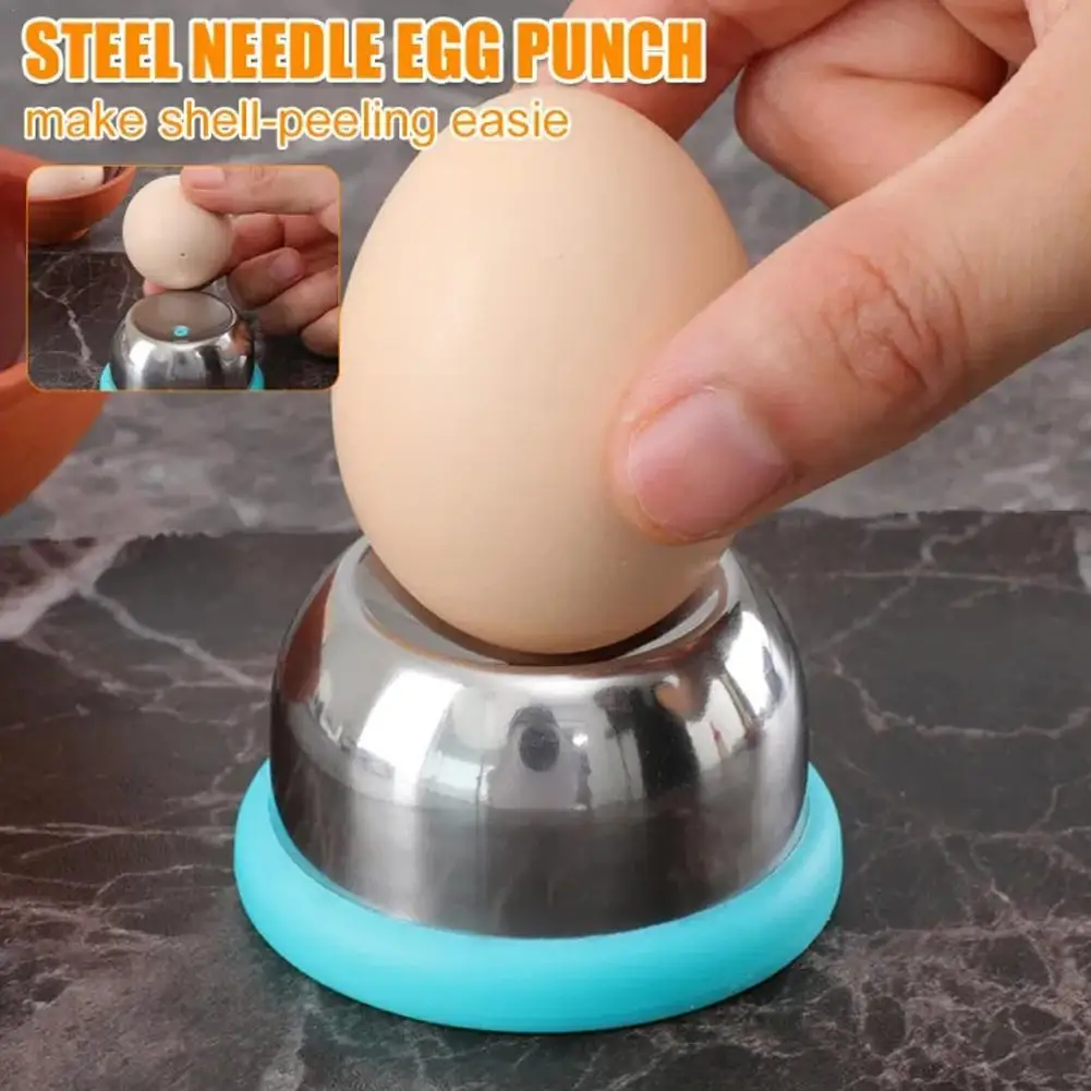 Egg piercer Egg hole punch Egg piercer for raw eggs stainless steel needle egg punch eggs hole puncher for easy peeling boiled kitchen essentials